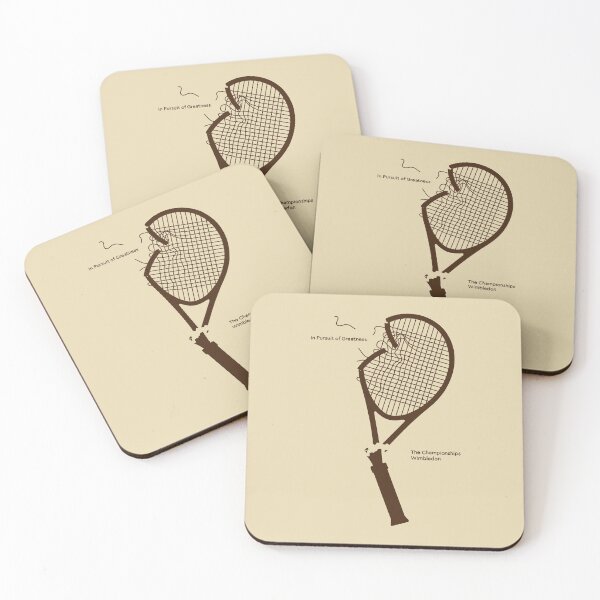 Item preview, The Champion Wimbledon - InPursuit of Greatness - Broken Tennis Racket Vintage (brown) designed and sold by ZERO-MIND.
