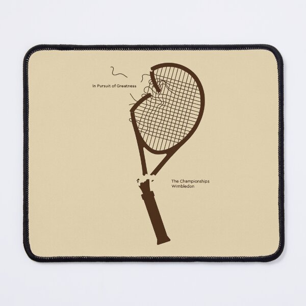 Item preview, The Champion Wimbledon - InPursuit of Greatness - Broken Tennis Racket Vintage (brown) designed and sold by ZERO-MIND.