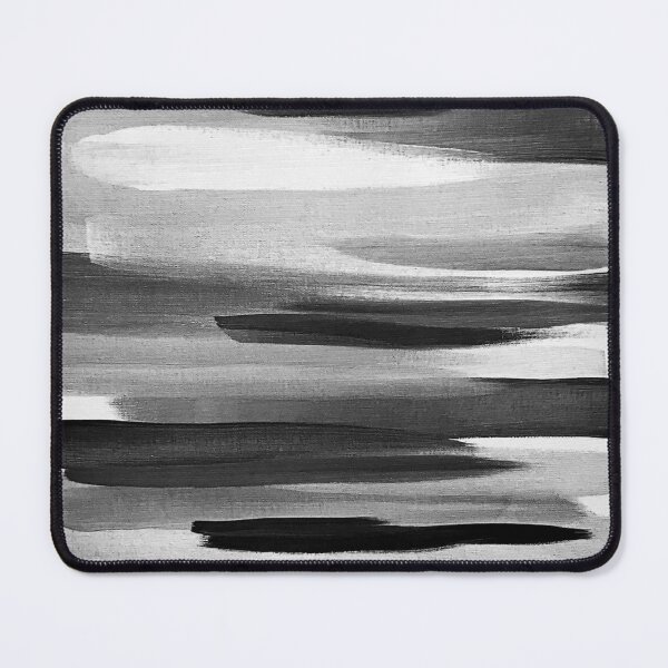 Item preview, Black, White And Gray Broad Brushstrokes Abstract Lines designed and sold by DEC02.