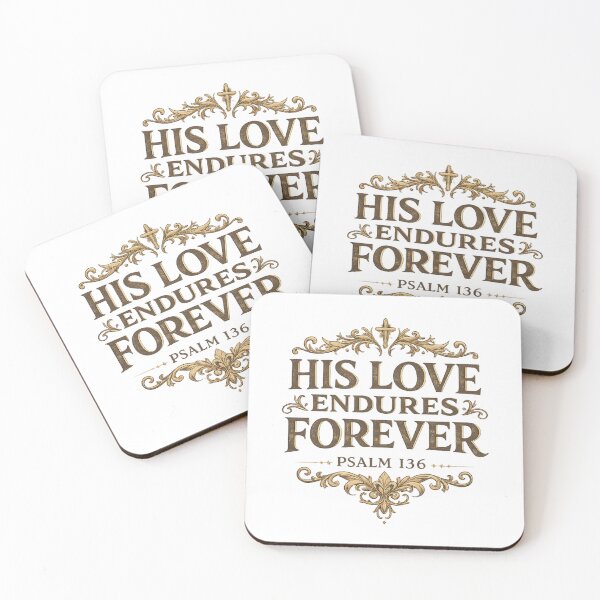 Item preview, His Love Endures Forever Psalm 136 Christian Vintage Faith Design designed and sold by SoulThread Studio.