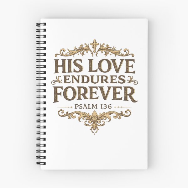Item preview, His Love Endures Forever Psalm 136 Christian Vintage Faith Design designed and sold by SoulThread Studio.