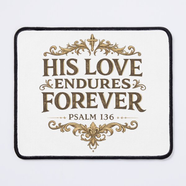 Item preview, His Love Endures Forever Psalm 136 Christian Vintage Faith Design designed and sold by SoulThread Studio.