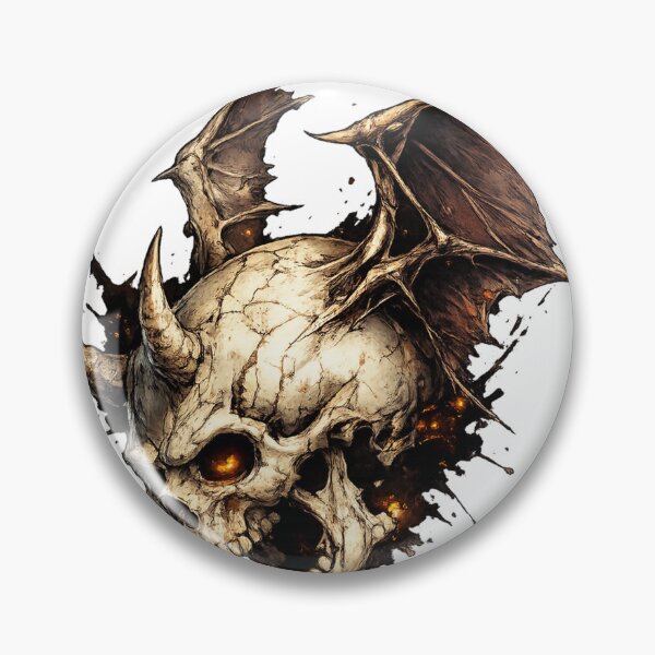 Item preview, Winged Skull  designed and sold by HaniyahPoo.