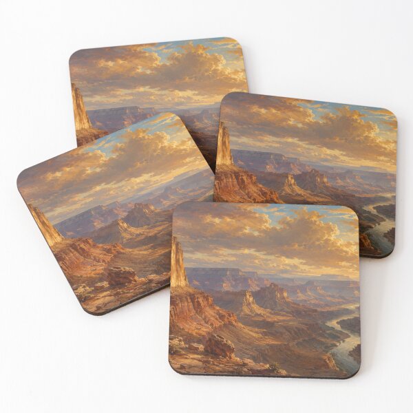 Item preview, Golden Hour Western Canyon Landscape designed and sold by ENJ Art.