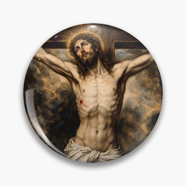 Item preview,  Jesus Christ Face El Greco : Jesus hanging on the cross painting of El greco designed and sold by Obinne.
