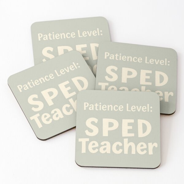Item preview, Patience Level SPED Teacher - Funny Special Education Teacher Gift designed and sold by Petringo.
