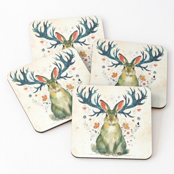 Item preview, Wallpaper Jackalope designed and sold by HabitableMoons.