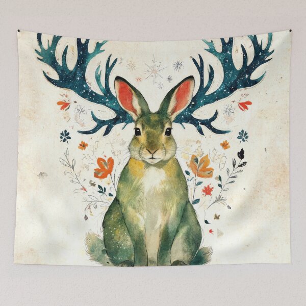 Item preview, Wallpaper Jackalope designed and sold by HabitableMoons.