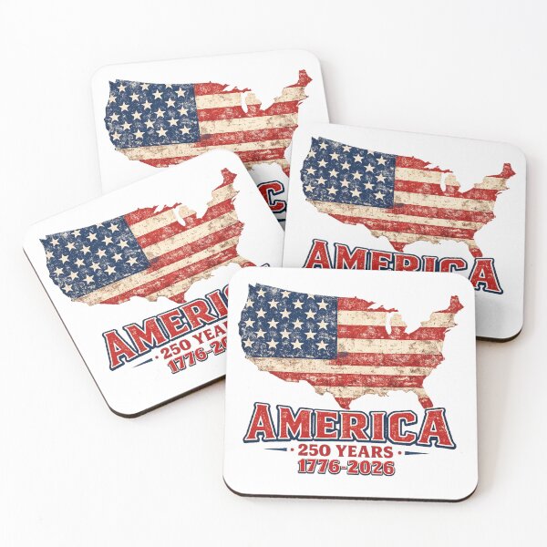 Item preview, America 250 Years USA Map Flag 1776-2026 designed and sold by ShopVelona.