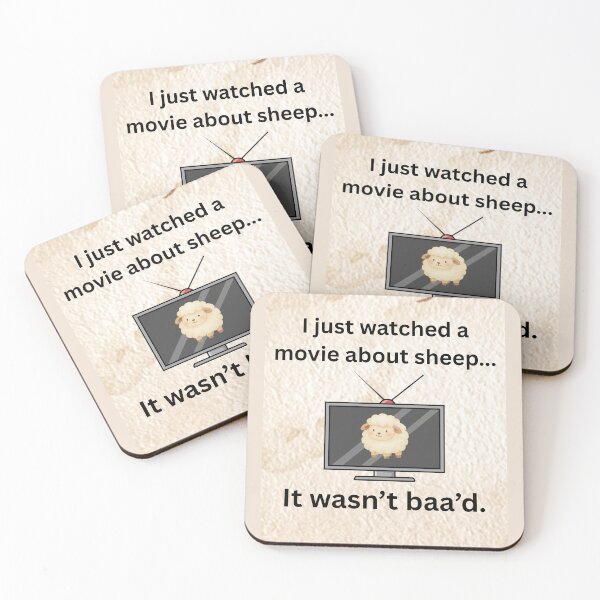 Item preview, Sheep Movie- Not Baa'd designed and sold by Kilted Owl.
