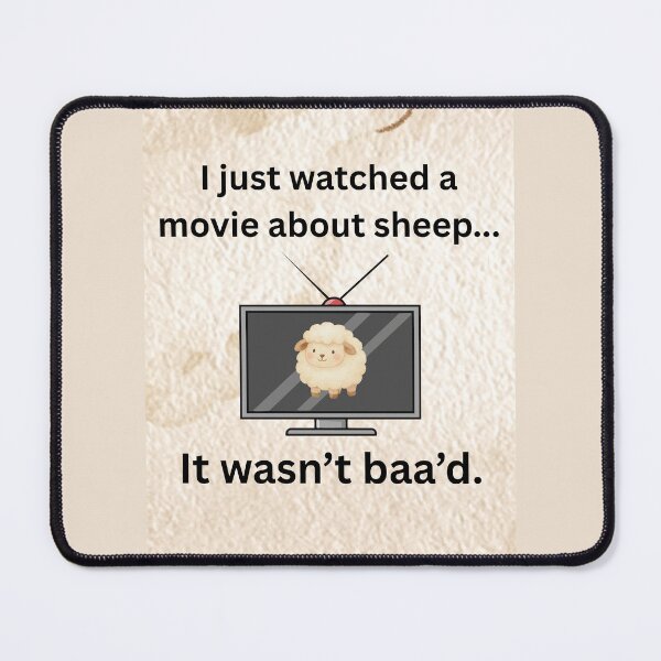 Item preview, Sheep Movie- Not Baa'd designed and sold by Kilted Owl.