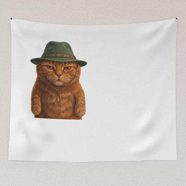 Item preview, Hiking Because Murder Is Wrong Cat Funny Hiker designed and sold by d247.
