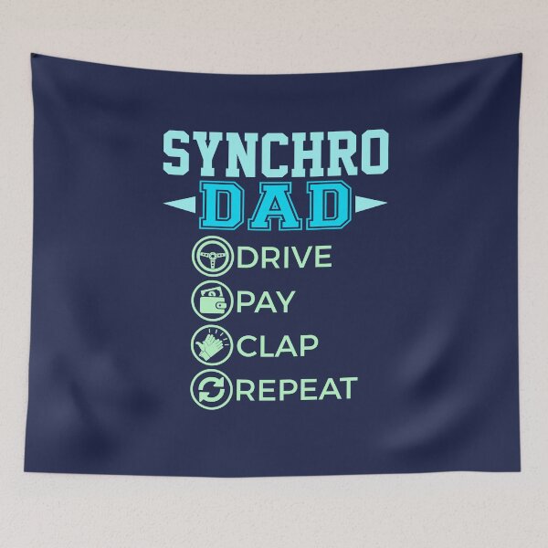 Item preview, Synchro Dad Drive Pay Clap Repeat Synchronized Skating designed and sold by jaygo.