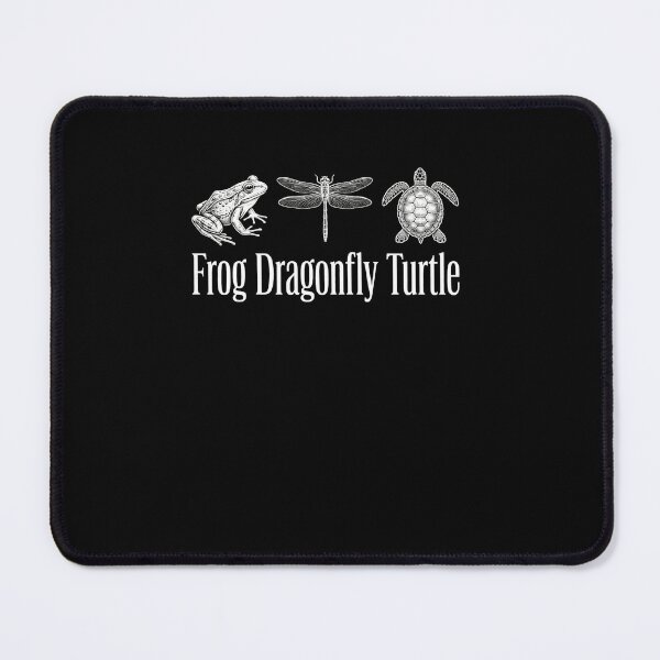 Item preview, Frog Dragonfly Turtle Vintage Nature Illustration designed and sold by MiALopezArt.