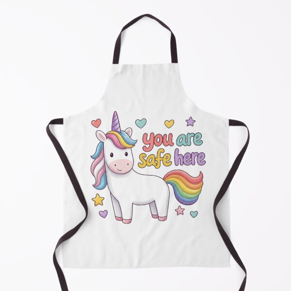 Item preview, You Are Safe Here LGBT Safe Space Unicorn designed and sold by olosra.