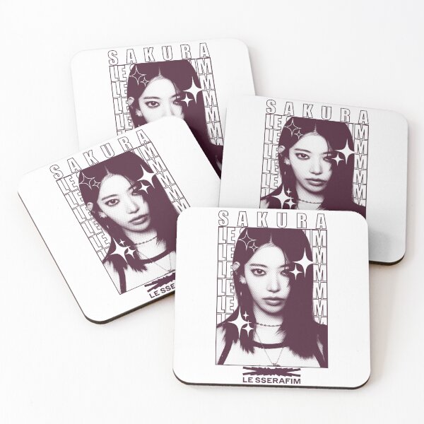 Item preview, Y2K Halftone LE SSERAFIM Sakura designed and sold by floverglowstudio.