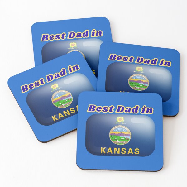 Item preview, Best Dad in Kansas designed and sold by HMBPHOTO.