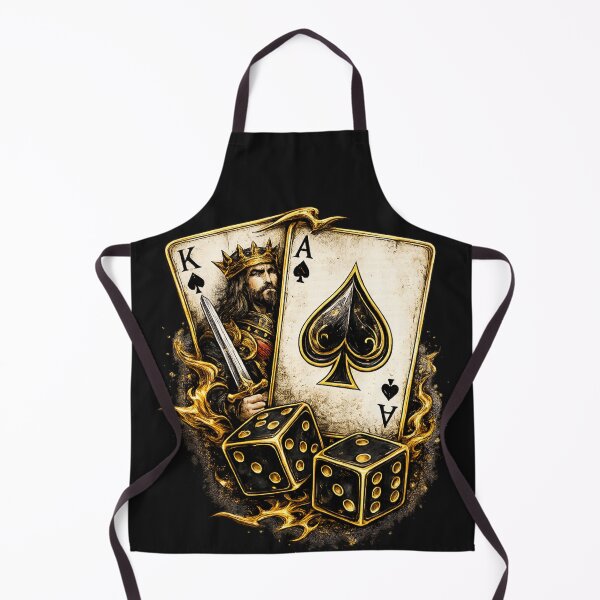Item preview, King & Ace of Spades Black Gold Dice Design designed and sold by ssmg80.
