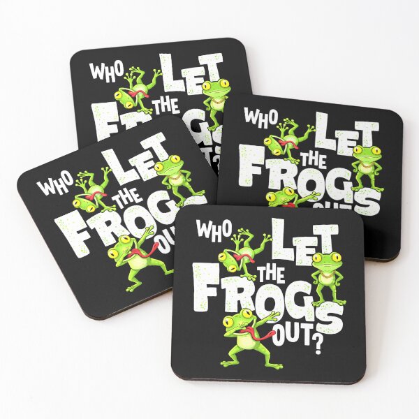 Item preview, Who Let The Frogs Out Cute Frog Meme Design Cute Funny designed and sold by MiALopezArt.
