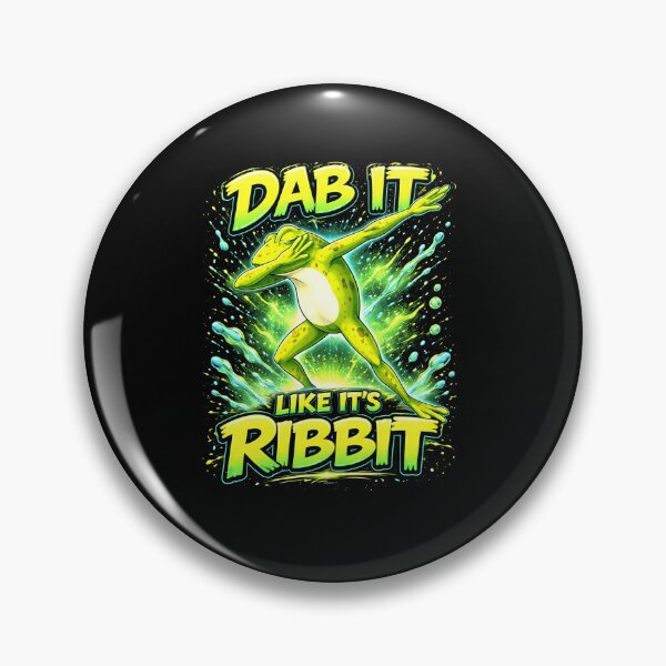 Item preview, Dab It Like It’s Ribbit Funny Dancing Frog Art Green Design designed and sold by MiALopezArt.