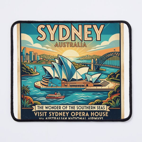 Item preview, Sydney Australia Retro travel poster designed and sold by amithc.