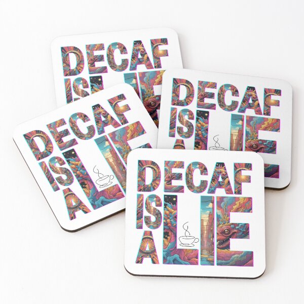 Item preview,  Decaf Is A Lie Streetwear Coffee Art designed and sold by dcohea.