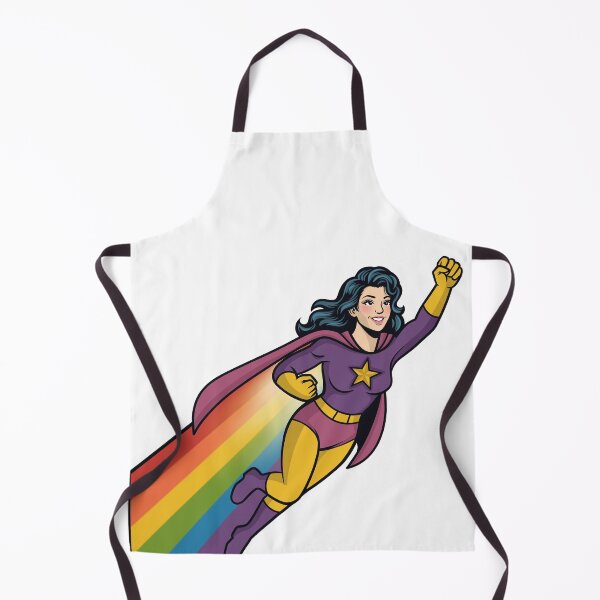 Item preview, Rainbow Trail Pride Superhero Woman designed and sold by Anne97s.