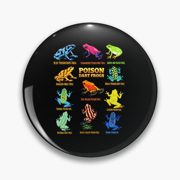 Item preview, Poison Dart Frogs Colorful Amphibian Species Chart Frog Type designed and sold by MiALopezArt.