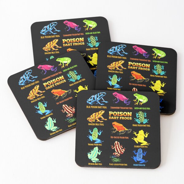 Item preview, Poison Dart Frogs Colorful Amphibian Species Chart Frog Type designed and sold by MiALopezArt.