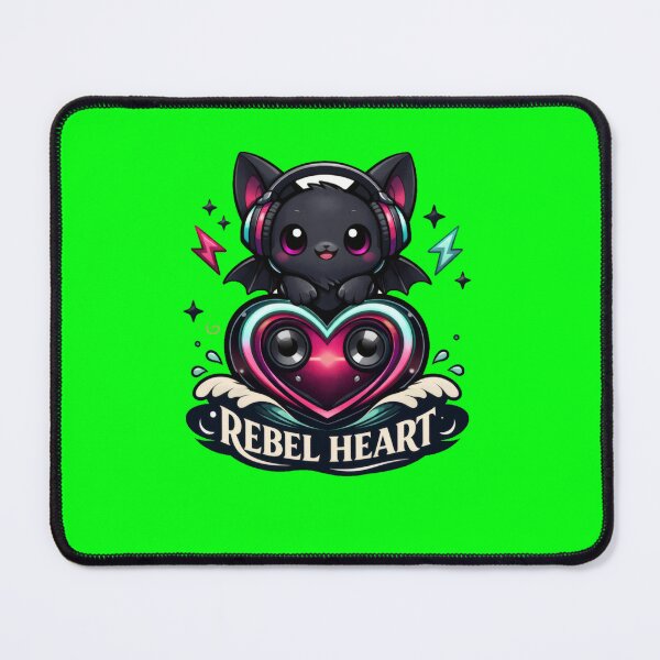 Item preview, Neon Bat Rebel Illustration designed and sold by AbanoubStore.