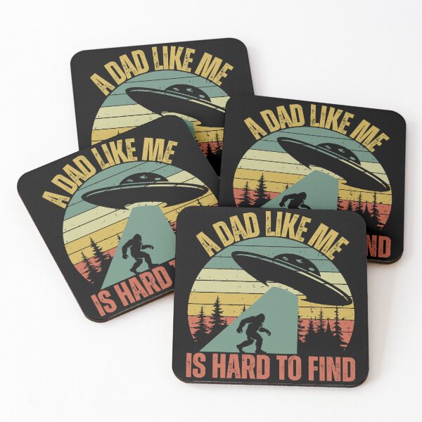 Item preview, A Dad Like Me Is Hard To Find - Funny Father's Day Bigfoot UFO Abduction designed and sold by legendaryskins.