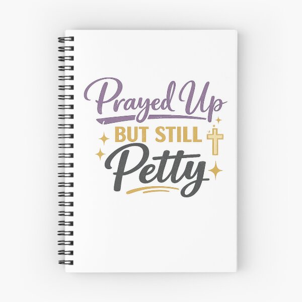 Item preview, Prayed Up But Still Petty Funny Christian Faith Shirt Design designed and sold by SoulThread Studio.