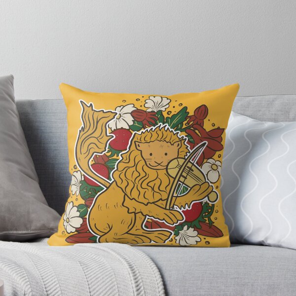 Item preview, Cute Medieval Lion Fiddler Illustration Design designed and sold by MariOyama.