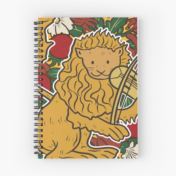 Item preview, Cute Medieval Lion Fiddler Illustration Design designed and sold by MariOyama.