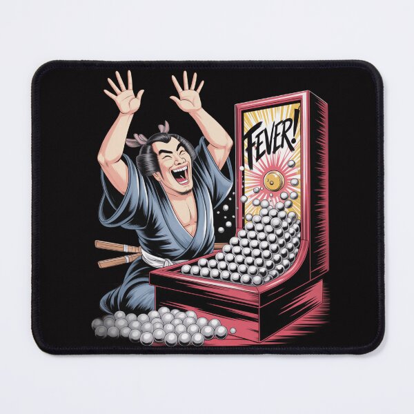 Item preview, Funny Pachinko Samurai - Retro Japanese Gaming Art designed and sold by Structure-Blue.