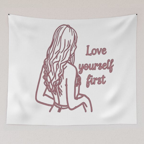 Item preview, Love Yourself First Line Art Woman designed and sold by Ahmedsyde.