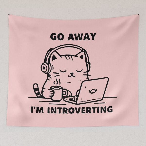 Item preview, Go Away I'm Introverting designed and sold by Vanilla-Girl.