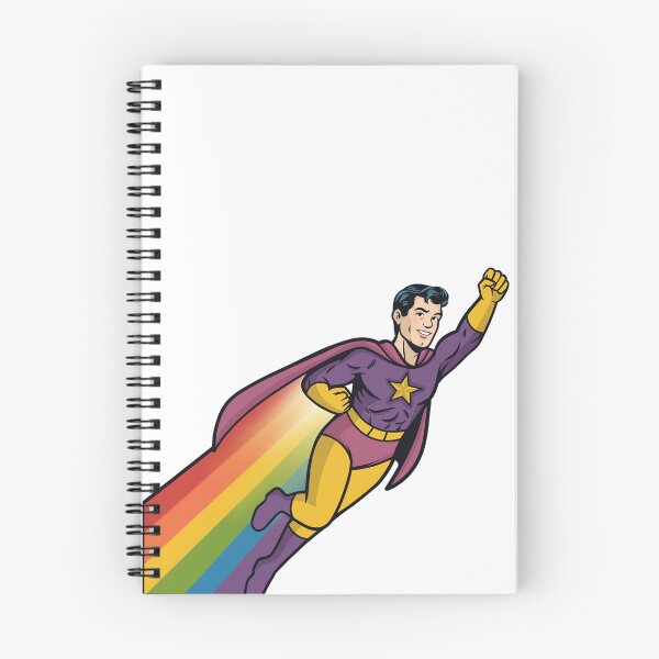 Item preview, Rainbow Trail Pride Superhero Man designed and sold by Anne97s.