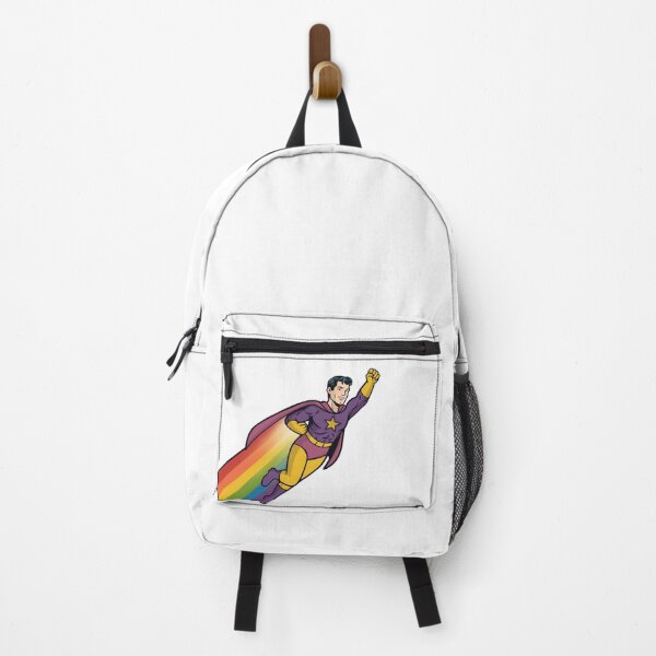 Item preview, Rainbow Trail Pride Superhero Man designed and sold by Anne97s.