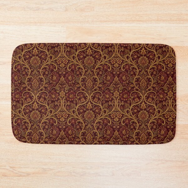 Item preview,  Luxury Victorian Baroque Damask Pattern in Burgundy and Gold designed and sold by advanceprintart.