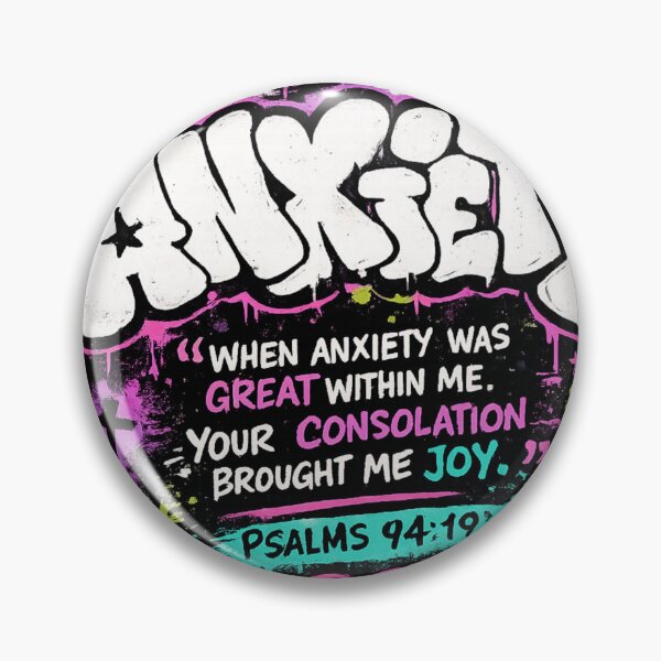 Item preview,     Anxiety Psalm 94:19 Graffiti Design designed and sold by ButterflyHolly Resource.