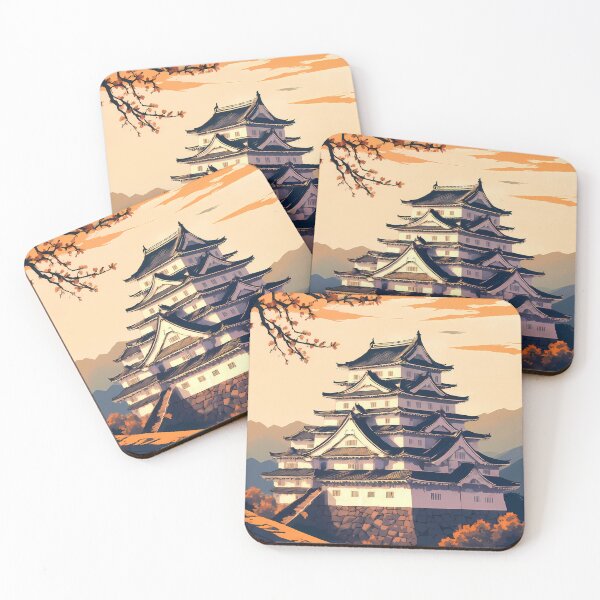Item preview, Vintage Himeji Castle Japan Retro 2D Travel Poster Art designed and sold by JacksoonLester.