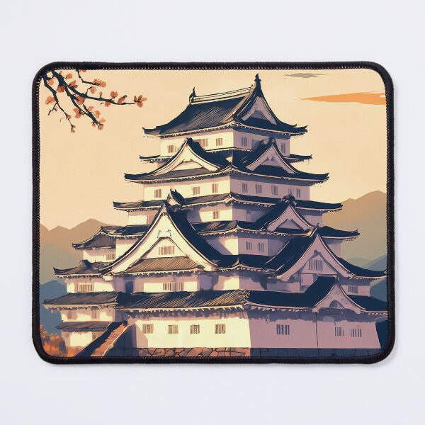 Item preview, Vintage Himeji Castle Japan Retro 2D Travel Poster Art designed and sold by JacksoonLester.
