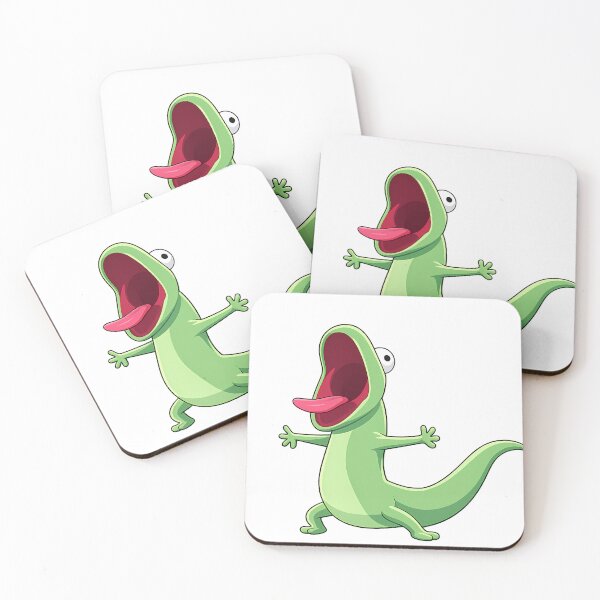 Item preview, Tom The Lizard Screaming Meme - Funny Cute Green Cartoon Gecko designed and sold by JEVANStudio.