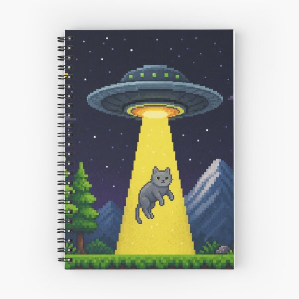 Item preview, Abducted Pixel UFO Cat designed and sold by Nol1ytv.