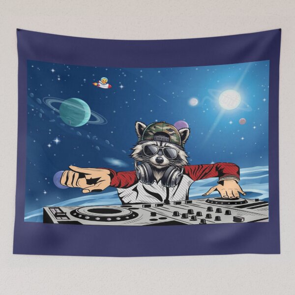 Item preview, DJ Space RAccoon designed and sold by The Bob Spod.