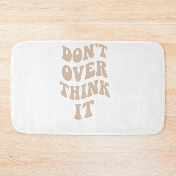 Item preview, Don't Overthink It Retro Waves Lettering designed and sold by Ahmedsyde.