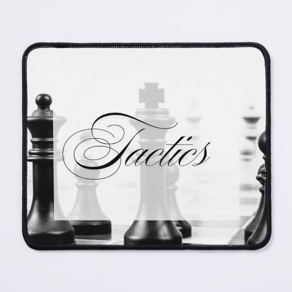 Item preview, Minimalist Chess Tactics Elegant Black and White Design designed and sold by MusePortrait.