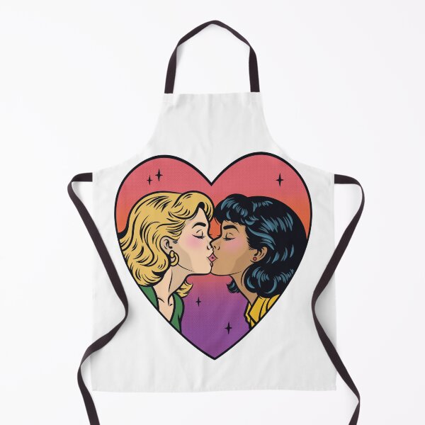 Item preview, Vintage Pop Art Lesbian Kiss Heart Pride designed and sold by Anne97s.