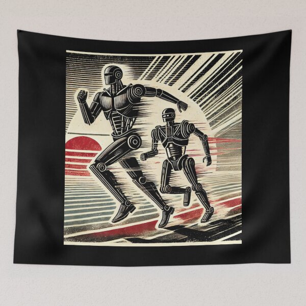 Item preview, Humanoid robot AI Robots Future Tech Design | The Bots Are Coming Futuristic Android Art designed and sold by TEEJAMBOREE.